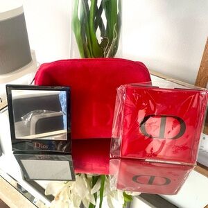 Christian Dior Beauty Toilietry Bag with Compact Mirror